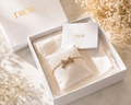 Dior Delicate Bow Bracelet – Gold Finish with Crystals
