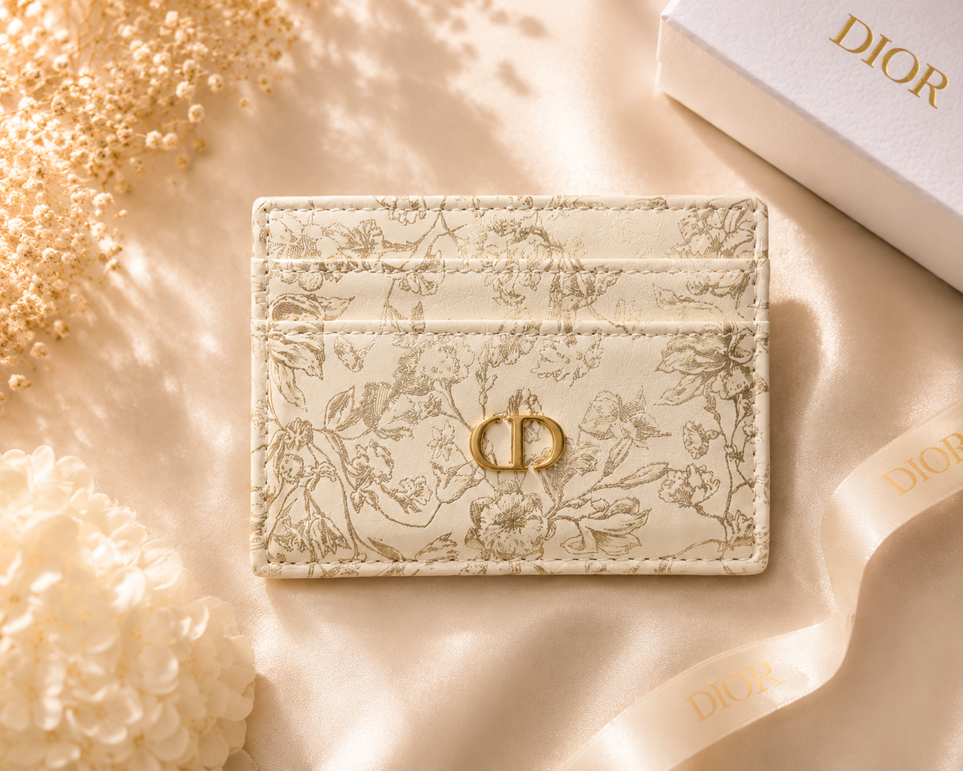 Authentic Dior Caro Freesia Card Holder – Limited Boutique Exclusive
