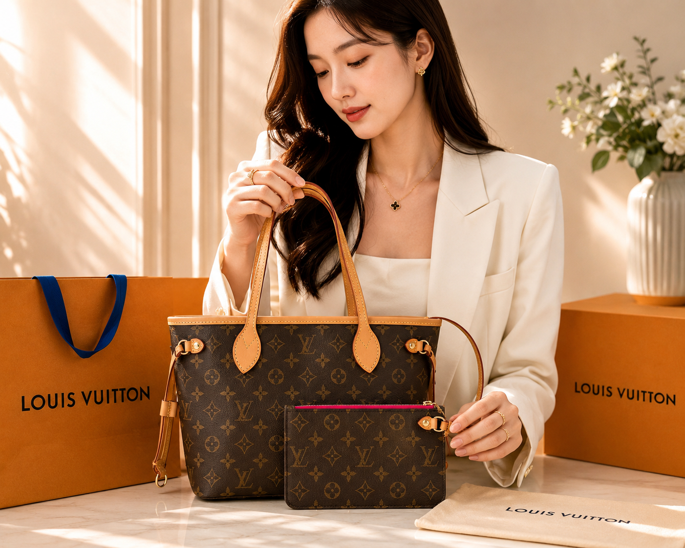 Louis Vuitton Neverfull PM – Monogram Canvas Tote Bag